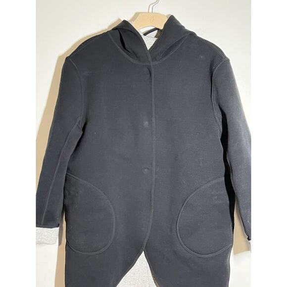 Lululemon EUC Black/Gray Reversible Urban Horizons Hooded Jacket L - Picture 6 of 15